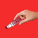 Small 40ml bottle of SodaStream bubly drops in cherry flavor with a red label, showing it is unsweetened and has zero calories.