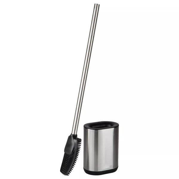Oval Silicon Toilet Brush Holder Stainless Steel