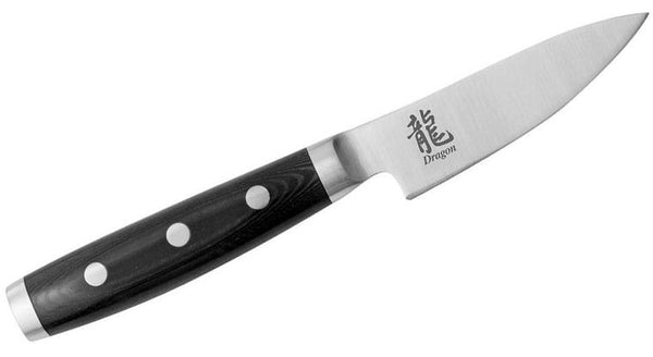 Dragon Classic 3.5" Paring Knife, Black Micarta Handles