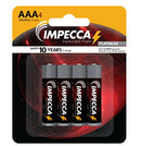 Impecca AAA Batteries (4 Pack) High Performance Triple A Alkaline Battery 1.5 Volt LR3