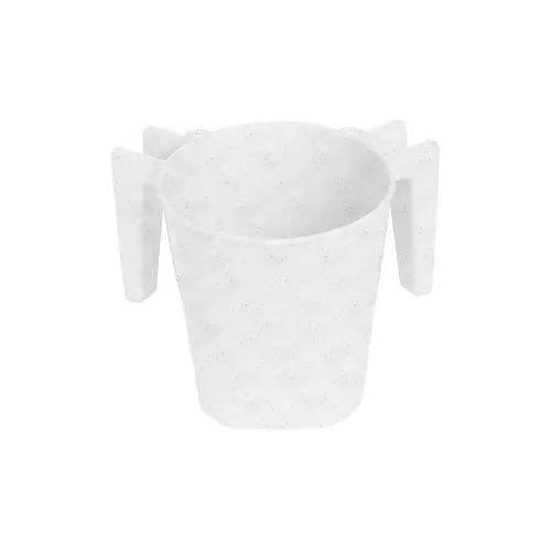 Mini Wash Cup White with Dots
