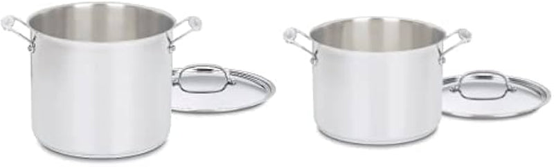 Cuisinart 12-Quart Stockpot w/Lid, Chef's Classic Collection, Silver, 766-26AP1