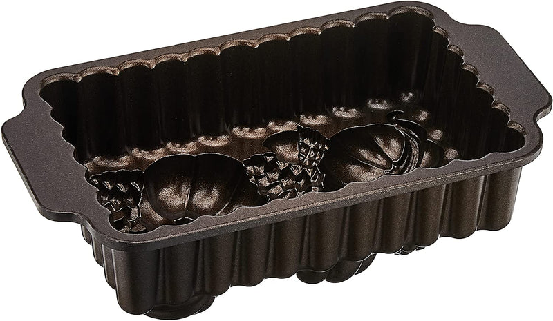 Nordic Ware Harvest Bounty Loaf Pan, One Size, Bronze