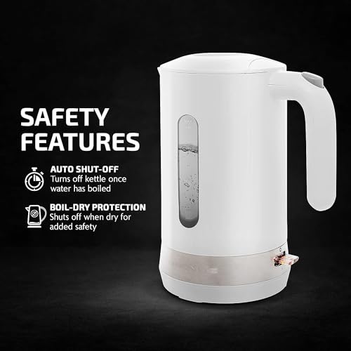 OVENTE Electric Kettle, White