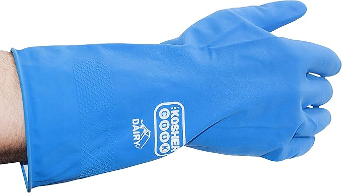 Rubber Cleaning Glove Blue Dairy