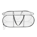 Woolite 360 3 Compartment Laundry Sorter, Portable Carrying Handles, Collapsible Design, Grey Pop Up Hamper