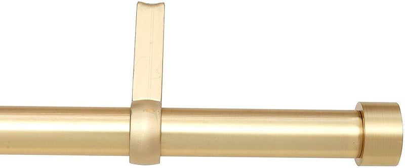 Umbra 245973-104-REM Cappa Curtain Rod, Includes 2 Matching Finials, Brackets & Hardware, 36 to 66-inches, Brass