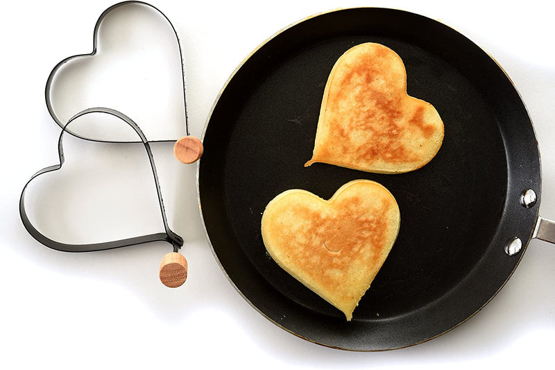 Norpro Nonstick Heart Pancake/Egg Rings, Set of 2