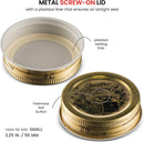 clear 33.75 oz Bormioli Rocco Quattro Stagioni bottle lid design, displayed on a white background.