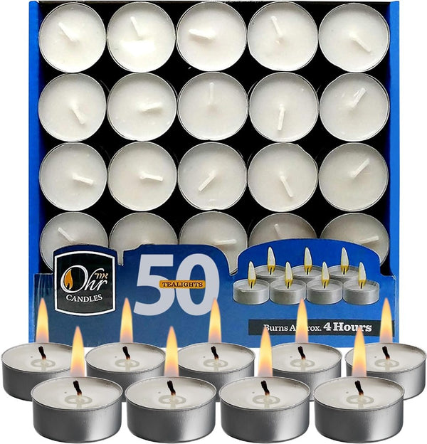 OHR tea light candles 50 pk