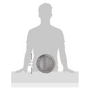 Nordic Ware 9-inch round aluminum cake pan with embossed grid texture.