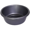 Round Plastic Wash Basin 11.25 inch Grey