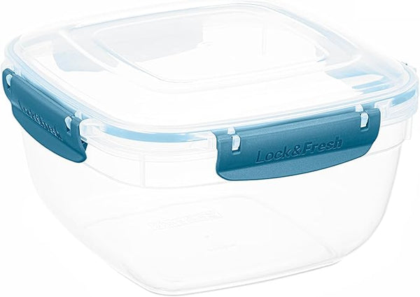 80oz Square Container Blue Seal