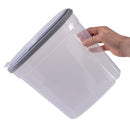 Kitchen Details 3 Pack Clear Food Storage Containers | Dimensions 10.8" L x 5.1" W x 15.7" H | Fridge & Freezer Safe| BPA Free | Flip Open Top | Kitchen Accessories | Cereal Containers |Clear