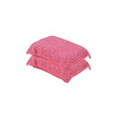 Superio 2 Pack Microfiber Dish Scrubbing Sponge, Red