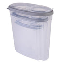 Kitchen Details 3 Pack Clear Food Storage Containers | Dimensions 10.8" L x 5.1" W x 15.7" H | Fridge & Freezer Safe| BPA Free | Flip Open Top | Kitchen Accessories | Cereal Containers |Clear