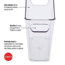 Copco Mini Tall Storage Bin, 5.5 x 3.5 x 7 Inch, Clear