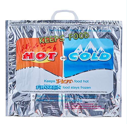 Reusable Thermal Insulated Hot & Cold Bag 19" X 15.7"