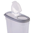 Kitchen Details 3 Pack Clear Food Storage Containers | Dimensions 10.8" L x 5.1" W x 15.7" H | Fridge & Freezer Safe| BPA Free | Flip Open Top | Kitchen Accessories | Cereal Containers |Clear