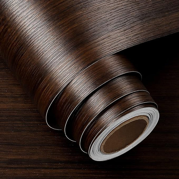 30 Square ft, Jumbo Shelf Liner Roll 18" X 240" Dark Wood