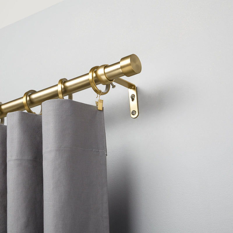 Umbra 245973-104-REM Cappa Curtain Rod, Includes 2 Matching Finials, Brackets & Hardware, 36 to 66-inches, Brass