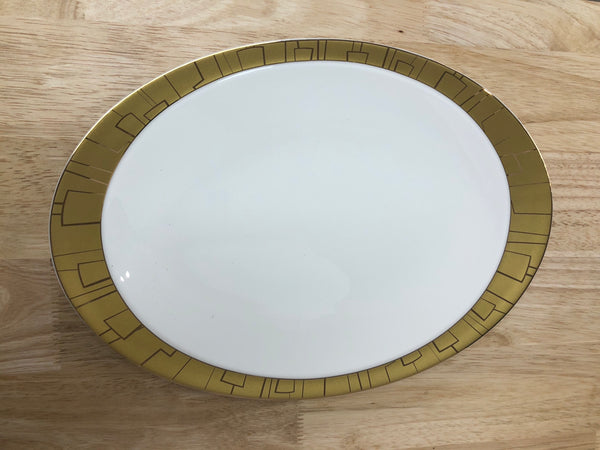 Seville Gold Oval Tray 14"