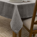 Silver 70" X 108" Waterproof Wrinkle Proof Tablecloth