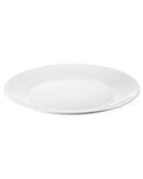 10.5-inch Classic White Dinner Plate. Elegant and durable design, perfect for restaurants, catering, and special events.