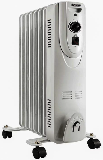 EZ Heat Oil Filled Radiator Heater - 1500W