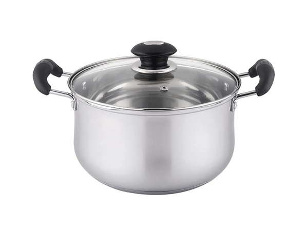 2qt Stainless Steel Sauce Pot with Glass Lid