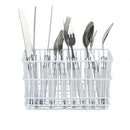 Home Basics Hanging Vinyl Coated Steel Utensil Holder, White