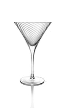 Godinger Martini Glasses - Timeless Elegance for Refined Cocktails & Drinks, Infinity Design Set of 4