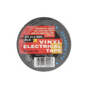 A side view of M & S's 0.71 in. x 60ft black electrical tape, featuring a red inner core and premium quality. The UL listed tape is neatly coiled into its cylindrical form, with the white background accentuating its rich color and smooth texture.