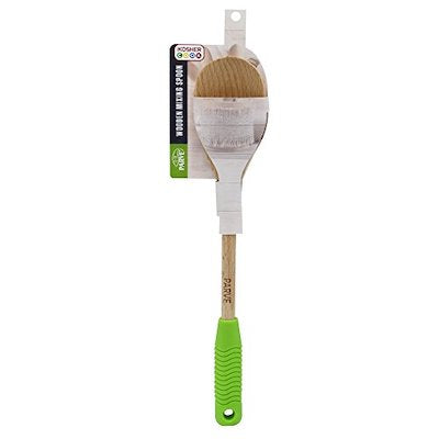 Wooden Mixing Spoon - Green