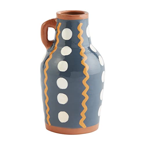 Mud Pie Dot Vase, Squiggle