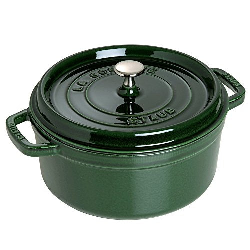 Staub 5.5 Quart Round Cocotte, Basil