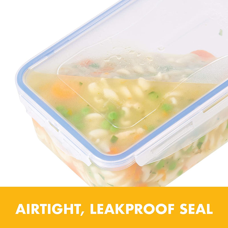 LocknLock Easy Essentials Food Storage lids/Airtight containers, BPA Free, Bread Box-21.1 Cup, Clear