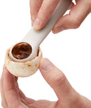 Chef'n ShroomBroom Mushroom Cleaning Brush and Corer, 5.38 inches, Taupe