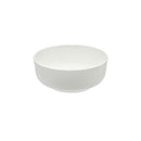 White 6-inch bone china straight bowl by Godinger, displayed on a white background.