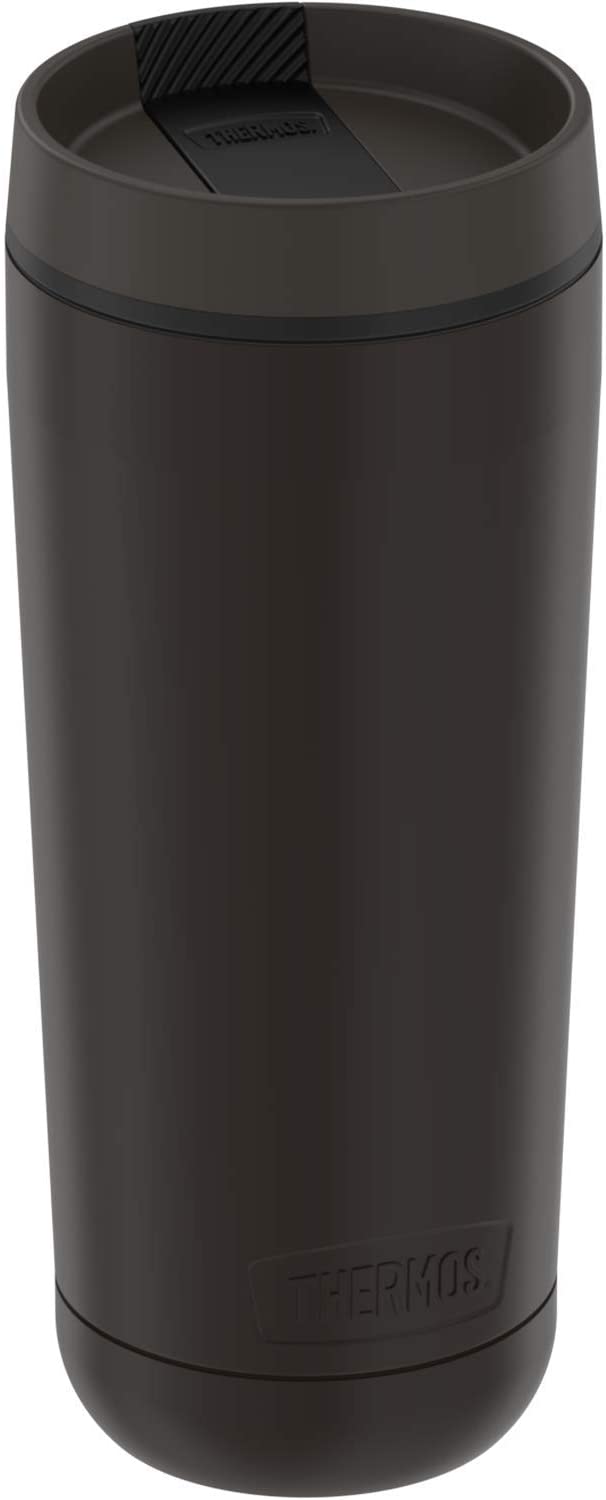 Thermos Guardian Collection 18 Ounce, Black Stainless Steel Travel Tumbler