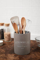 Cement Utensil Holder Gray