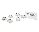 Stainless Dolphin Place Card Holders S/6