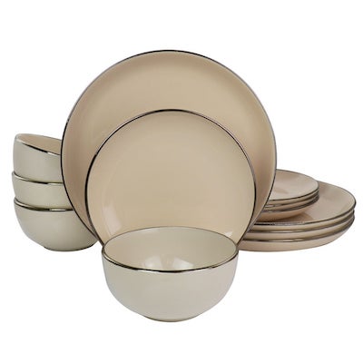 Rockaway Gold Taupe Dish Set