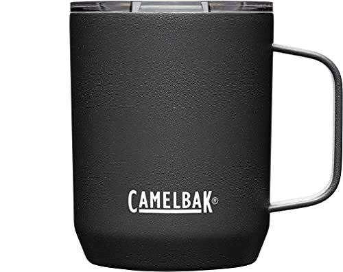 CamelBak Horizon 12 oz Camp Mug - Insulated Stainless Steel - Tri-Mode Lid - Black