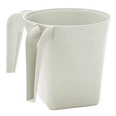 Wash Cup Square Pearl White