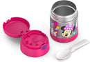 THERMOS FUNTAINER 10 Ounce Stainless Steel Vacuum Insulated Kids Food Jar with Spoon, Preschool Minnie