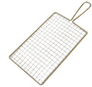 Chrome-plated rectangular safety grater with a compact design.