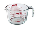 Pyrex Prepware 4-cup Measuring Cup, Red Graphics, Clear