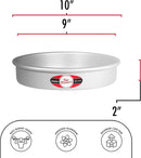 Fat Daddio's Anodized Aluminum Round Cake Pan, 9 x 2 Inch