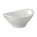 Beveled Oval Bowl Silver 9.75 x 6.25 Inch